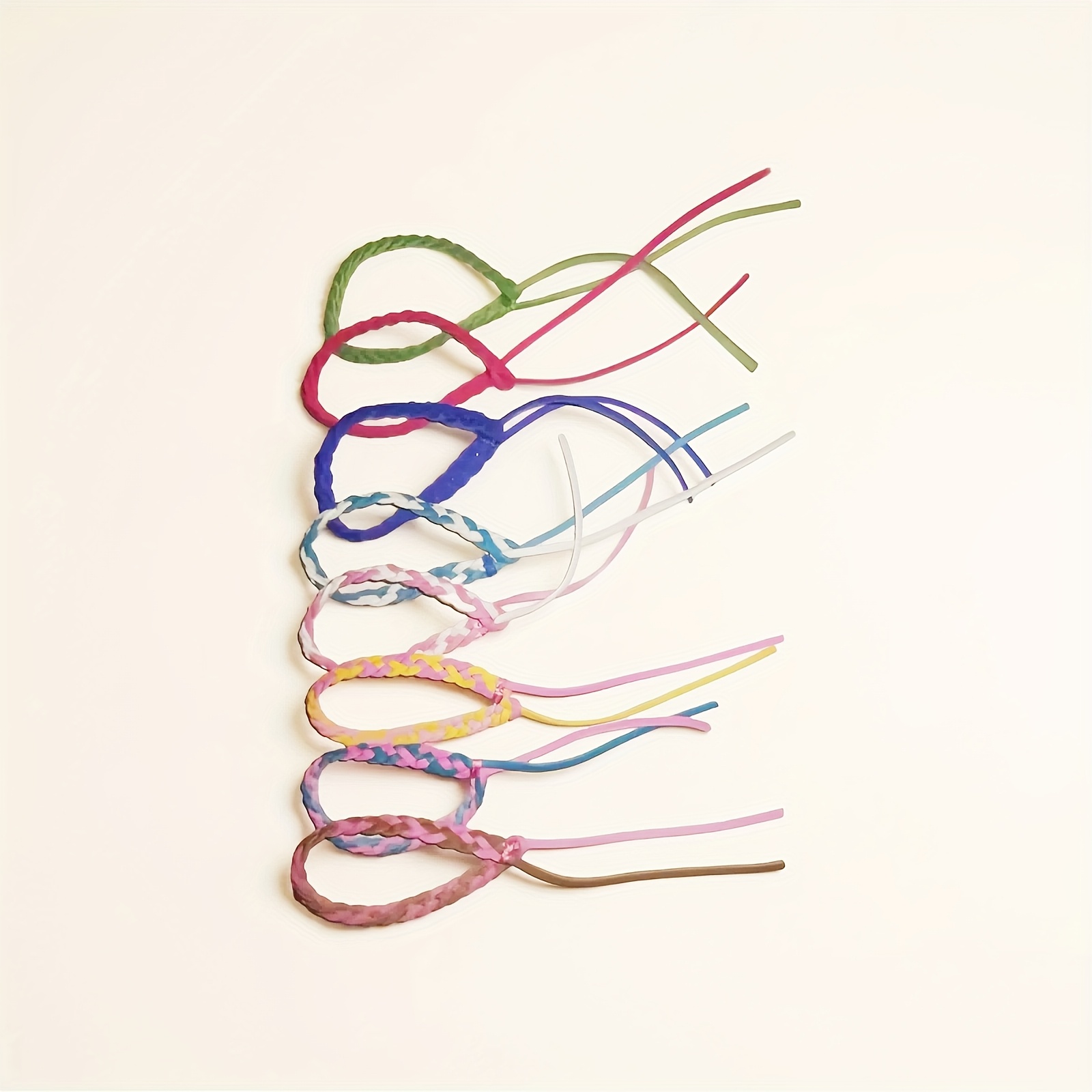 5pcs Bohemian Waves Braided Bracelet Set Adjustable Stackable